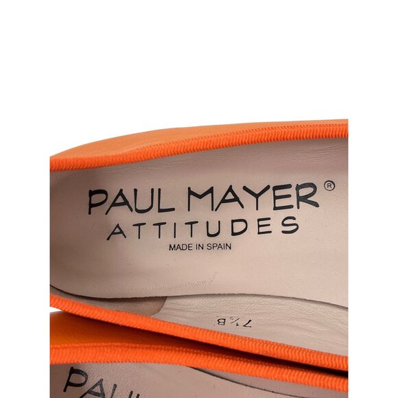 Paul Mayer Attitudes Womens Orange & Pink‎ Ballet Flats - Picture 3 of 7